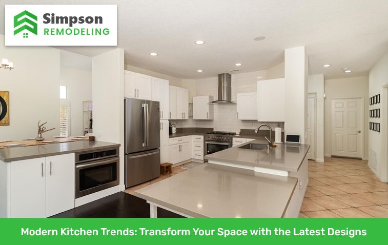 Modern kitchen with sleek cabinetry and integrated appliances