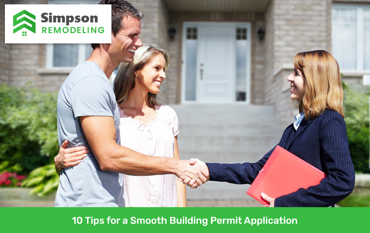 Happy homeowners after sucessfull building permit application process