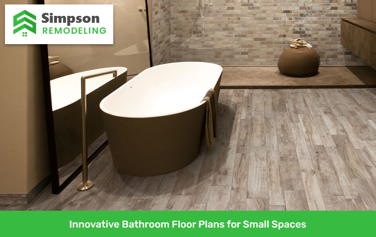 Bathroom floor plan showcasing modern design and layout