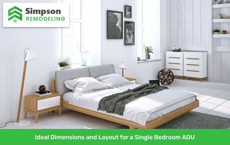 Modern single bedroom ADU with ample storage solutions