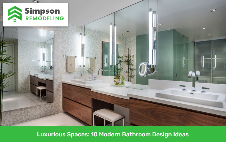 Luxurious Spaces: 10 Modern Bathroom Design Ideas