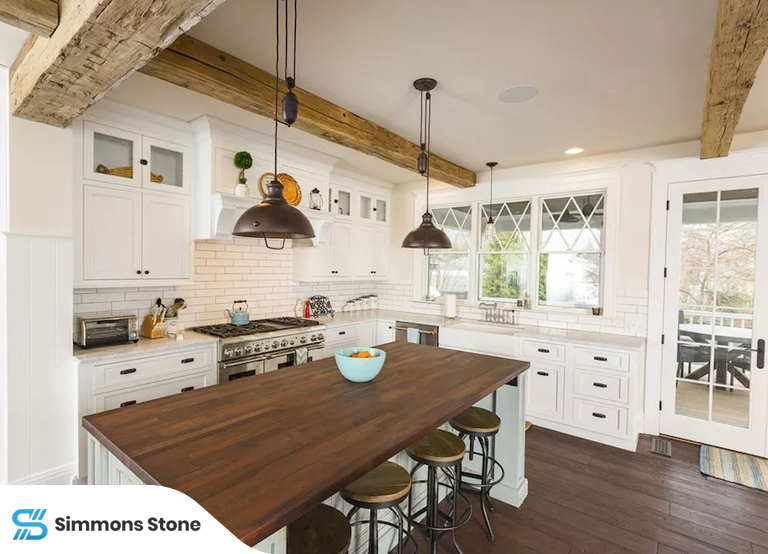 Modern kitchen with statement design and bold fixtures