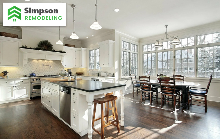 Completed kitchen remodel with modern design, ready for summer gatherings.